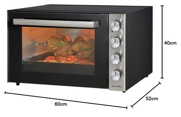 Kumtel LX-9645 Piliç Çevirme Fonksiyonlu 70 lt Midi Fırın - 3