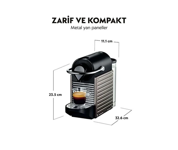 Nespresso C61 Pixie Titan Kapsüllü Kahve Makinesi - 3