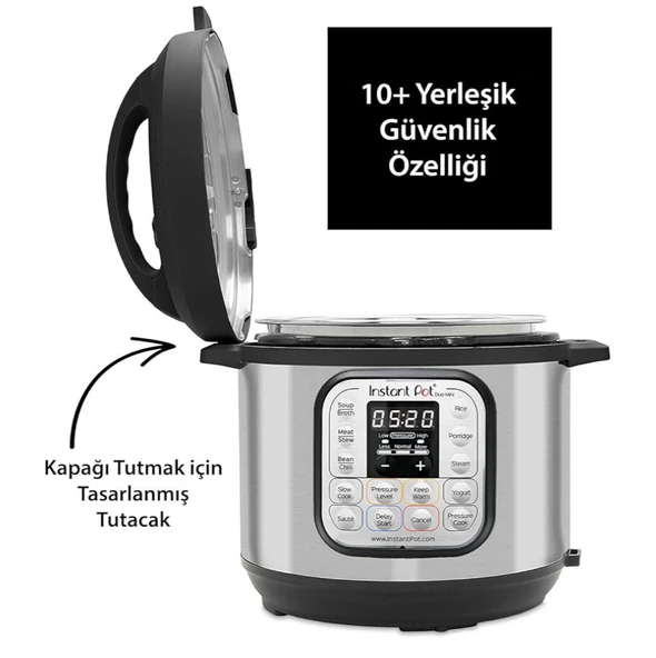 Instant Pot Duo 7'si 1 Arada Akıllı Pişirici, 5.7 L Buharlı Pişirici - 3