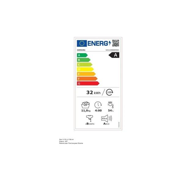 Samsung WW11DB8B95GHAH 11 kg 1400 Devir Çamaşır Makinesi - 6