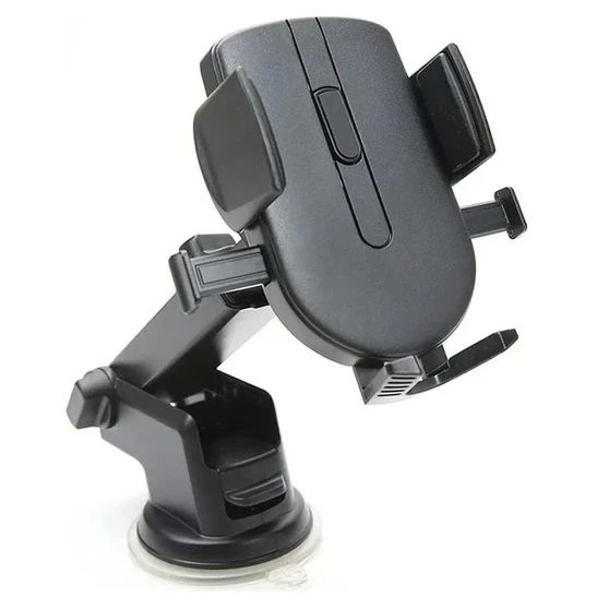Oto, Araç Cam ve Torpido Vantuzlu Telefon Tutucu Ayarlı Siyah ürün görseli 1