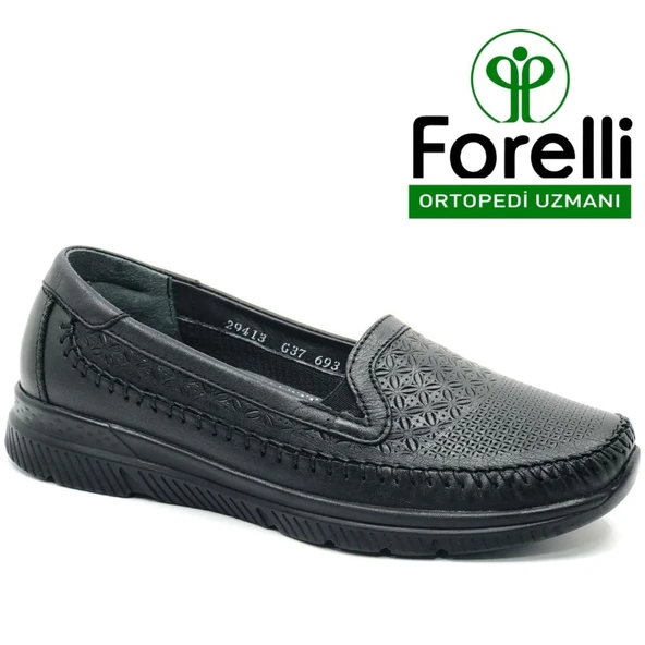 Forelli Eterna Hakiki Deri Ortopedik Comfort Kadın Casual Ayakkabı - 5