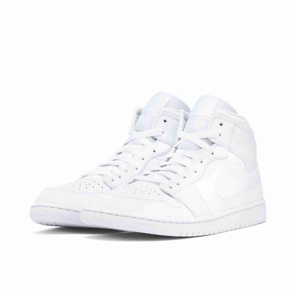 Nike Air Jordan 1 Mid Triple White - 2