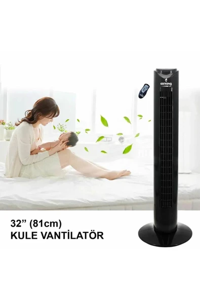 Noa Uzaktan Kumandalı 130w Kule Tipi Vantilatör - 3
