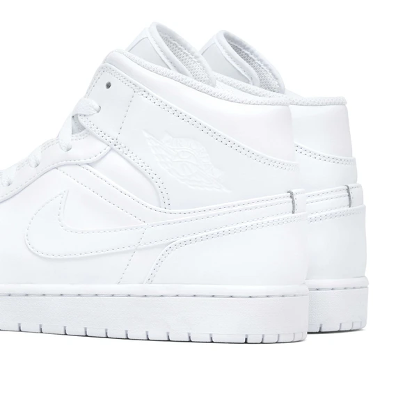 Nike Air Jordan 1 Mid Triple White - 5