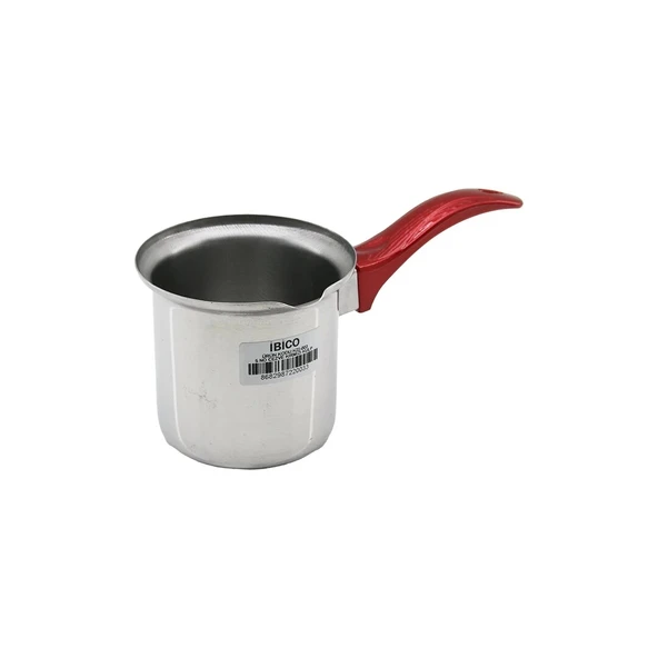 NO-5  ÇELİK CEZVE  KIRMIZI KULP (4172)
