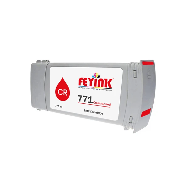 Feyink  Hp 771 Cromatic RED (CR) Feyink Muadil Kartuş 775ml Designjet ürün görseli