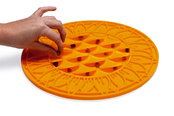 Beeztees Yavru Köpek Mama Yeme Oyuncağı, Daire Şeklinde, Silikon, Turuncu, 30cm ürün görseli