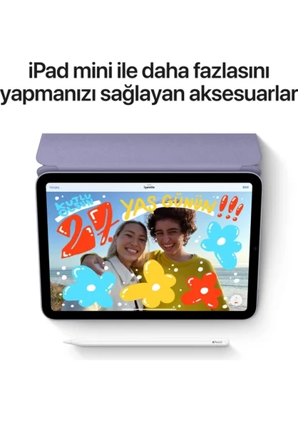 iPad Mini 6. Nesil Wi-Fi 256 GB 8.3" MK7X3TU/A Mor Tablet Açık Kutu - 6