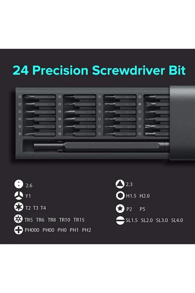 Xiaomi Mi Precision Screwdriver Kit 24'lü Tornavida Seti ( Türkiye Resmi Distribütör Garantili) - 5