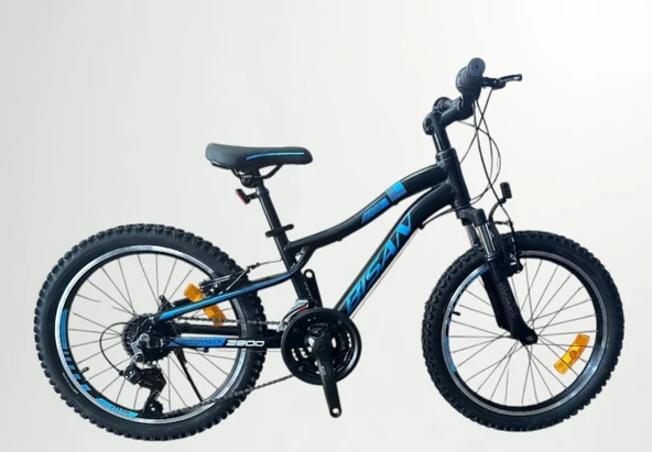 20J BİSAN KDX 2500 V FREN DAĞ BİSİKLETİ - MAT SİYAH MAVİ