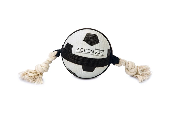 Beeztees Köpek Oyuncağı, İpli Futbol Topu, 12,5cm