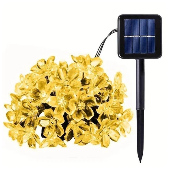Solar 5m 50 Led Papatya Gün Işığı 8 Fonksiyonlu TdrTR