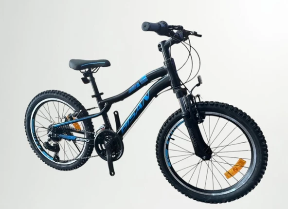 20J BİSAN KDX 2500 V FREN DAĞ BİSİKLETİ - MAT SİYAH MAVİ - 2