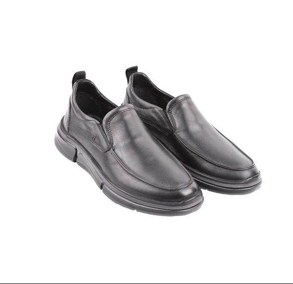 Marcomen 19325 Deri İthal Ortopedik Eva Phaylon Taban Siyah Benfica Erkek Ayakkabı - 4