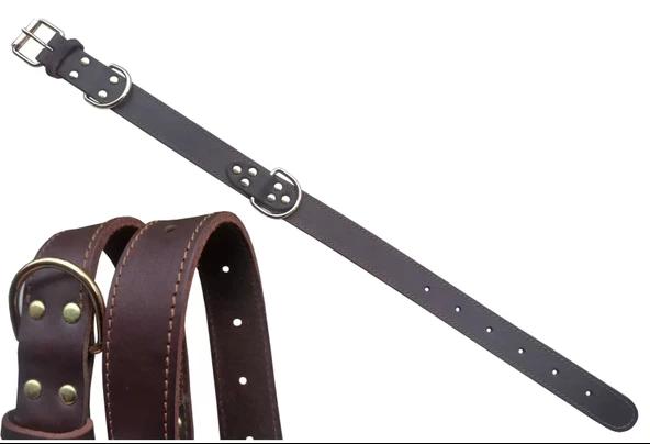 Deri Köpek Boyun Tasması 72,5X3,5Cm H014-3-L - 1