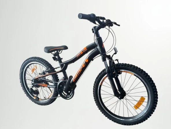 20J BİSAN KDX 2500 V FREN DAĞ BİSİKLETİ - MAT SİYAH TURUNCU - 2