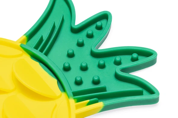 Beeztees Yavru Köpek Yaş Mama Yeme Oyuncağı, Ananas Şeklinde,Silikon, Sarı, 20x20cm - Resim 9