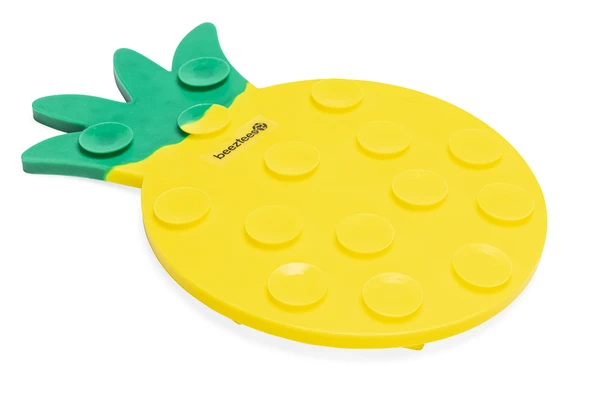 Beeztees Yavru Köpek Yaş Mama Yeme Oyuncağı, Ananas Şeklinde,Silikon, Sarı, 20x20cm - Resim 11