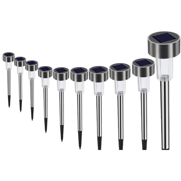 Metal Gövdeli Solar Bahçe Lambası 10 lu Paket TdrTR