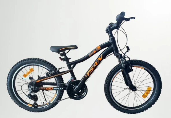 20J BİSAN KDX 2500 V FREN DAĞ BİSİKLETİ - MAT SİYAH TURUNCU