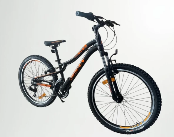 24J BİSAN KDX 2800 V FREN DAĞ BİSİKLETİ - MAT SİYAH TURUNCU - 30 kadro - 2