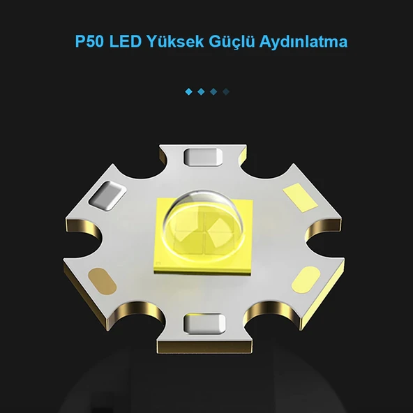 3000 Lümen  Güçlü El Feneri  Wt-600 - Resim 2