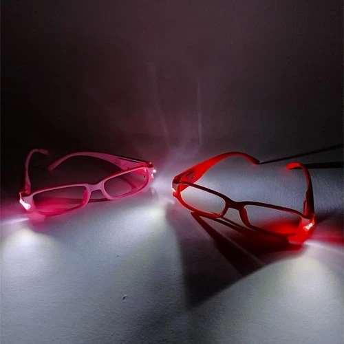 Renkli Led Işıklı Kitap Okuma Gözlüğü TdrTR