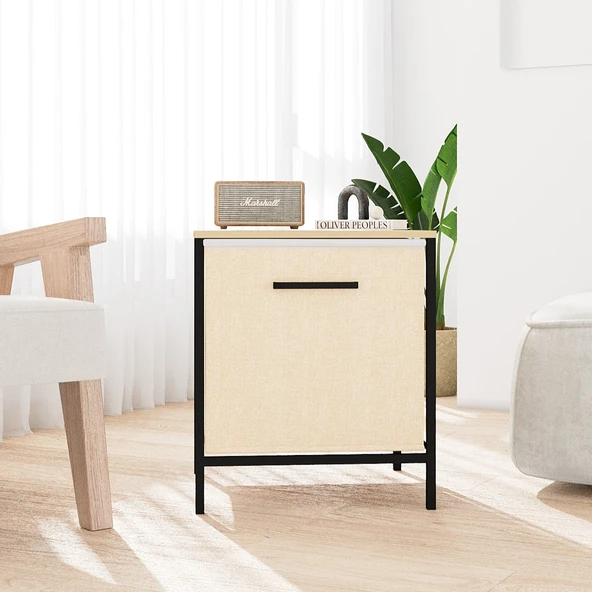 Çok Amaçlı Dolap 1 Çekmeceli Komodin Sehpa Çam 1595 - 3