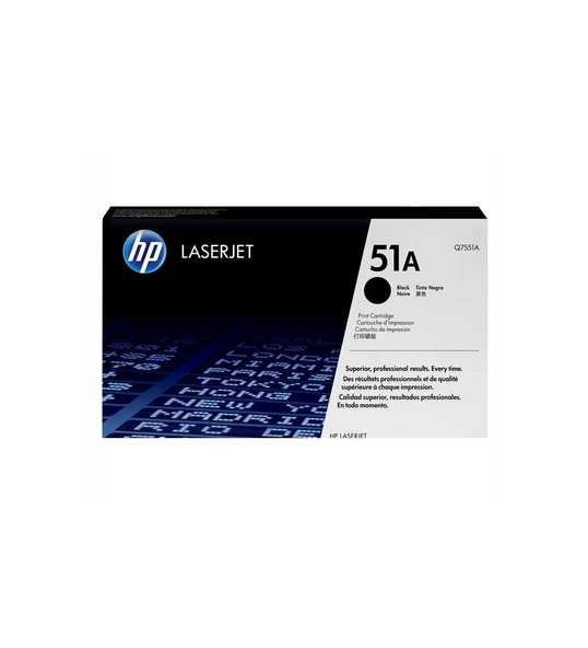 Hp Q7551A (51A) Kutusu Hasarlı Siyah Orjinal Toner ürün görseli