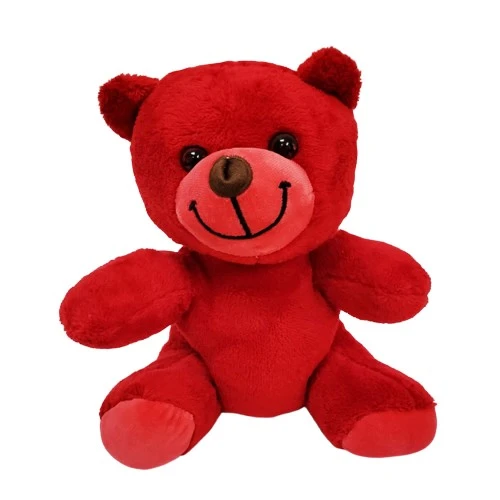 Sevimli Kırmızı Oyuncak Peluş Ayıcık TdrTR