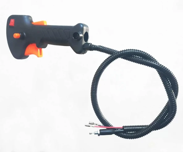 Motorlu Yan Tip Tırpan Tetik Kabze Komple Gaz Teli 20Mm Boru Çapı ürün görseli 1