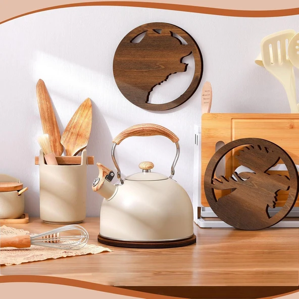 Valkyrie 2.5L Paslanmaz Çelik Düdüklü Su Isıtıcısı Demlik Islıklı Kettle - 5