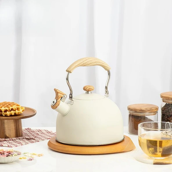 Valkyrie 2.5L Paslanmaz Çelik Düdüklü Su Isıtıcısı Demlik Islıklı Kettle - 2
