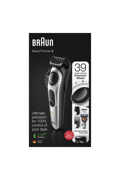 Braun BT5265 + Gillette Fusion5 ProGlide Saç ve Sakal Şekillendirici - 7