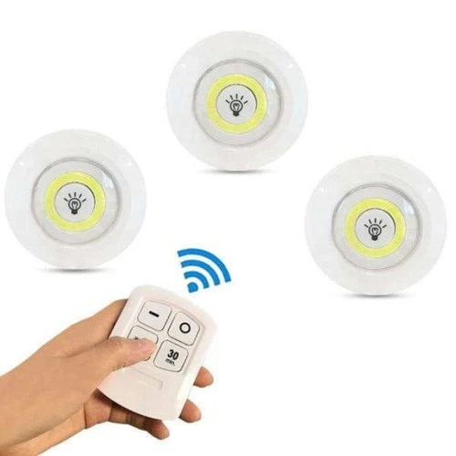 Kablosuz Uzaktan Kumandalı 3lü Led Lamba Seti TdrTR