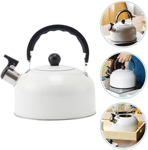 Valkyrie 3L Paslanmaz Çelik Düdüklü Kettle Su Isıtıcısı Çaydanlık Islıklı Demlik - 3