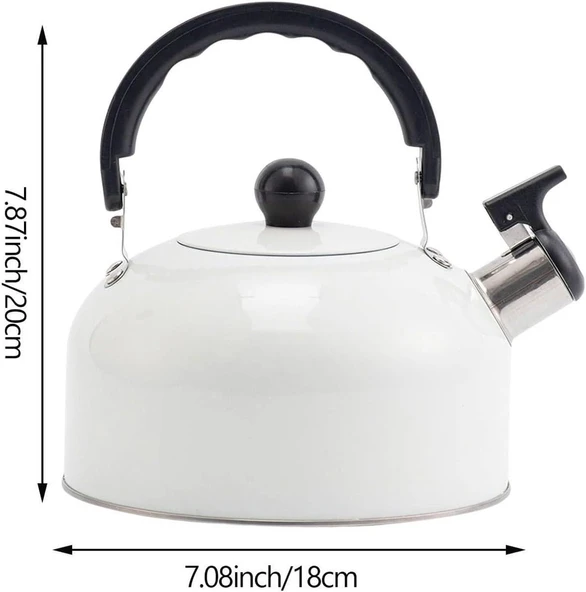 Valkyrie 3L Paslanmaz Çelik Düdüklü Kettle Su Isıtıcısı Çaydanlık Islıklı Demlik - 6