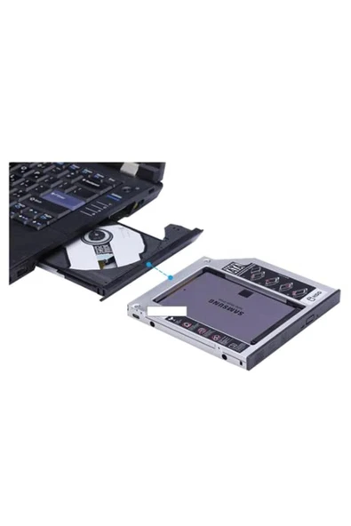 imax Qpart 12.7mm Hdd Caddy Notebook Dvd Ssd Kutu Sata Laptop Notebook - 2