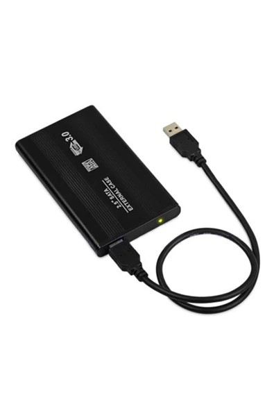 WOZLO 2.5 Hdd Kutusu Usb 3.0 Hardisk Kutusu Metal Gövde Harici Kutu - Siyah - A16 - 3