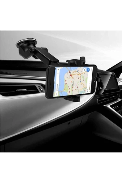 WOZLO Araç Telefon Tutucu 360 Ayarlanabilir Uzayan Vantuzlu Oto Tutacağı-A17 - 2