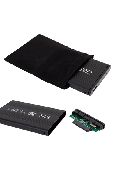 2.5 USB 3.0 SATA HDD KUTUSU + 20 CM KABLO + TORNAVİDA HEDİYELİ (4324)-A16 - 2