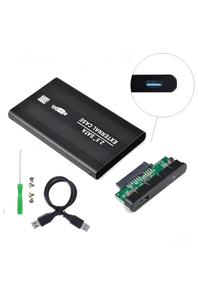 WOZLO 2.5 Sata Hdd Usb 3.0 Harddisk Kutu - Aluminyum Gövde-A16 - 3