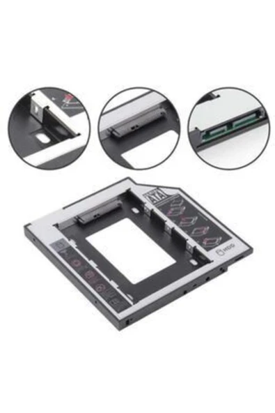 TRND Oem Dvd Yuvasına Takılan Ssd Hdd Kutusu 12.7mm Hdd Caddy Kızak--A07 - 3