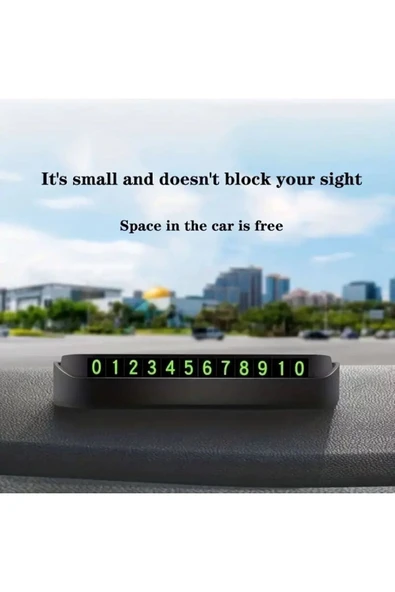 WOZLO Tüm Araçlara Uyumlu Araç Numaratör Araba Telefon Numaralık - 2