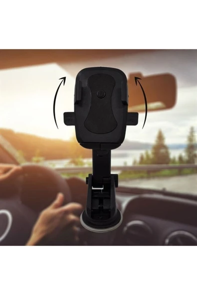 WOZLO Araç Telefon Tutucu 360 Ayarlanabilir Uzayan Vantuzlu Oto Tutacağı W3935-005--A17 - 4
