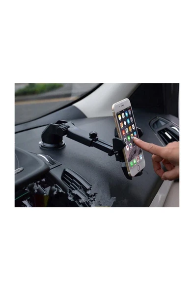 TeknoClass Cama Yapışan Araç Içi Telefon Tutucu Akrobat Tutucu Ultra 360 Ayarlanabilir - 3