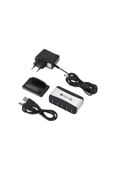 Hubstein 7 Port Usb Çoklayıcı Usb Hub Çoğaltıcı - Adaptörlü Pc Notebook - 5