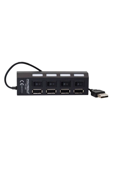 Notespare 4 Port Usb 2.0 Hub Çoğaltıcı Çoklayıcı Swıtch 4863p Anahtarlı - 2