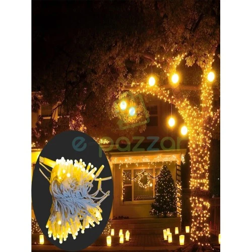 10m 100 Led Ip65 Dış Mekan Led Işık Siyah Kablo TdrTR